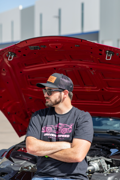 Driven By Speed Snapback Black W/Square Patch