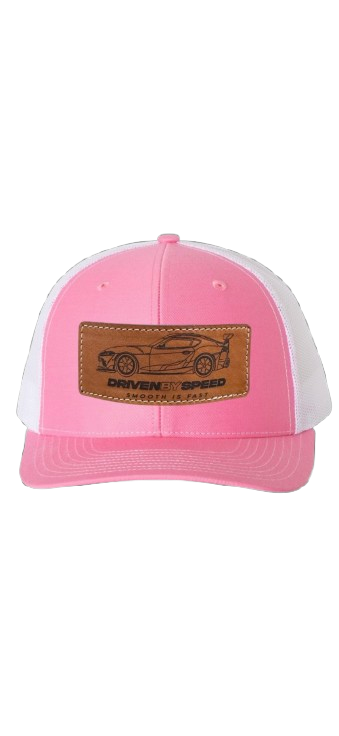 Driven By Speed Snapback Pink & White