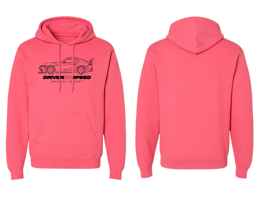 Pink Driven By Speed Hoodie