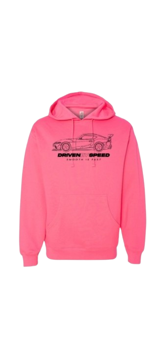 Pink Driven by Speed Hoodie