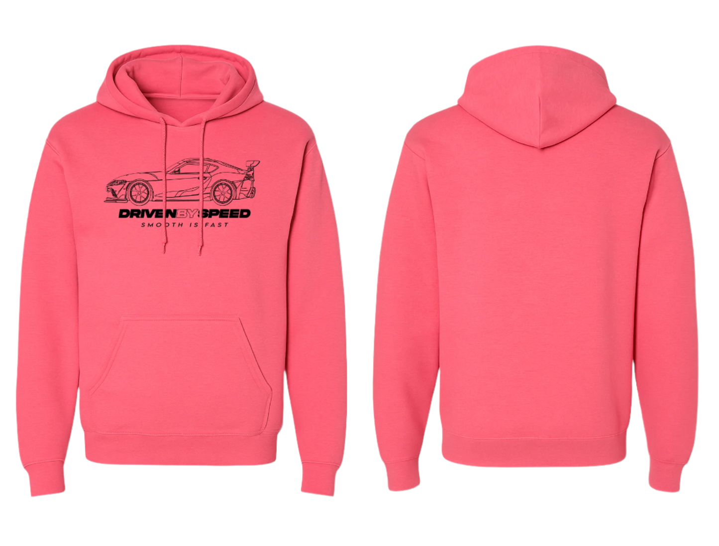 Pink Driven By Speed Hoodie