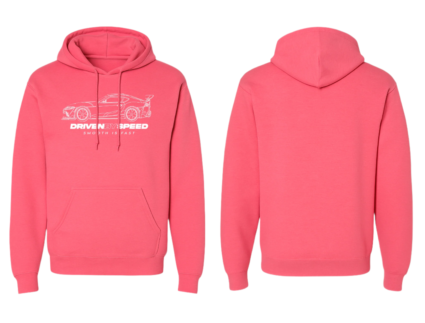 Pink Driven By Speed Hoodie